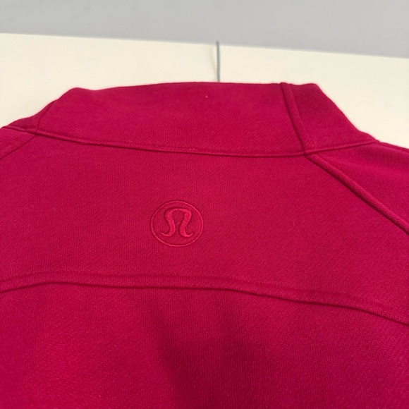 Lululemon Scuba Oversized Funnel-Neck Half Zip Long Berry Rumble - M/L - Picture 9 of 15